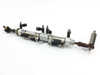 SMC CDM2B20-50+30-H pneumatic cylinder full assembly view showing rod ends and push-in fittings on white background