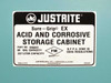 Justrite 60 Gallon Acid and Corrosive Storage Cabinet 896022