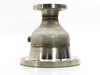 Stainless steel pipe flange reducer adapter 8.25 to 3.25 inch – front side profile view showing concentric reducer body and both flanges