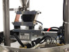 Close-up of Tedea Huntleigh 1042 load cell mounted under hopper platform with wiring harness and coiled cables