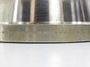 Enlin pipe flange bottom edge close-up showing stamped markings: ENLIN A/SA182 F304L/304 150 B16.5 S-10 8 6LB26 raised face designation