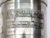 Teledyne Taber 176-SA pressure transducer label closeup showing Model 176-SA, Range 0-500, 350 ohm, Serial 592168