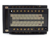 Mitsubishi A6TBX36 Terminal Board – front face view showing numbered terminal layout and Sink Input/Output type label