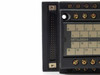 Mitsubishi A6TBX36 Terminal Board – side view showing multi-pin D-sub style connector and terminal rows