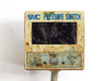 SMC ZSE4E-01-27 front panel close-up showing SMC Pressure Switch label, integrated digital display, and RESET and SET pushbuttons