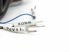 Omron E8F2-AN0C wiring harness close-up showing spade terminals labeled 24V11 and XD58