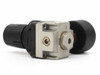 SMC NAR2000-N02 pneumatic regulator – top view showing aluminum body, adjustment knobs, and outlet port hex fitting
