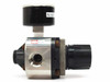 SMC SRH4100-03 clean room regulator – top-down side view showing adjustment knob, gauge, and body profile