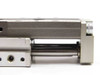 CKD LCG-1230S6D — close-up side view with single rod extended, showing rod and guide detail