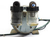 Gast 1531-107B-G288X vacuum pump — front pump-head view showing dual clear oil separator bowls and port fittings