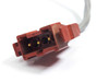 Whitman Controls P117V-3N-C52L vacuum switch – close-up of red 2-pin keyed connector with gold pins on gray pigtail lead