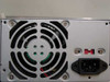 Enhance Electronics ATX-1123B – rear panel view showing 80mm cooling fan, IEC C14 AC inlet, voltage selector switch, and power switch