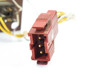 Drytek 100S LED Control Board 2800052 – close-up of mating red keyed locking connector showing three gold-pin contacts