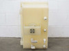 Right side panel of PTFE wafer etch bath showing multiple PVC plumbing fittings and pump/filter housing