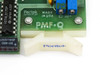 Peritek PMF-Q board close-up — label showing 'PMF-Q', 'Peritek Corporation', 'Made in USA', date code 4J37, and HD74LS175P IC