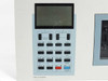 ASC DI 8 front control panel close-up showing Teacher Vol, Student Vol, Speed, Mode, Dial, Call, Eject, Counter, Set Mark, Clear Mark, Search, Rew, Stop, Fwd, A/B-Rep, Play, Rec, Pause, Repeat, Yes, No, Check, and Clear buttons
