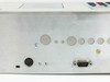 ASC DI 8 side panel showing circular port knockouts, a DIN connector, and a DB-9 serial connector