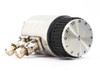 Texscan RA-73 adjustable step RF attenuator – angled front view showing rotary dB dial and dual SMA female connectors