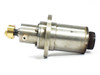 Stainless steel drive cylinder side profile view showing full 260mm length, mounting flange, brass key coupler, and lower motor section
