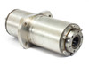Stainless steel rotation drive cylinder – side profile view showing full 220mm body length and mounting flange