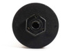 Koganei EF300-02 Exhaust Filter – bottom view showing 1/4" FNPT hex port fitting