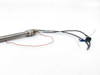 Watlow L22J-10406 FIREROD heater lead end showing 7/8" hex nut fitting and multi-color lead wires — black, white, and red