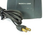 Bausch & Lomb 31-33-36 illuminator base – close-up of rear showing 'Bausch & Lomb' nameplate and two-prong power cord plug