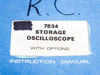 Tektronix 7834 Storage Oscilloscope with Options Instruction Manual