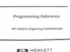HP 54501A Digitizing Oscilloscope Programming Reference title page showing Hewlett-Packard logo and publication details