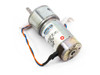 Pittman GM8712-31 LO-COG DC gearmotor – angled front view showing Pittman label, lead wires, and output shaft