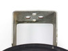 Cherry-Burrell bracket clamp – close-up of 4-hole mounting flange bracket showing wear and patina