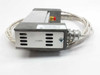 Research Inc StripIR infrared lamp housing — opposite end view showing ventilation slots, mounting screw, and lead wire exit with strain relief