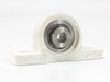 KMS Plastic Mounted Pillow Block 1/2" Bore SS 316 Core PPL204-SSIB-1/2-6