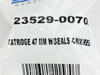 American Standard genuine part bag label showing part number 23529-0070A and description: Cartridge 47mm w/Seals Mix/Relay