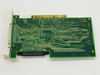 IBM 60H7823 AHA-2940UW SCSI PCI card – bottom (solder side) view showing PCB traces, PCI gold-finger edge connector, and external 68-pin SCSI port bracket