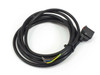 Ingersoll-Rand ARO CHL6-024-G 4KB58 coil valve connector cable, full 6-foot length coiled, with bare wire leads and DIN connector visible