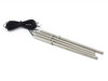 Watlow G10E-15180 FIREROD cartridge heaters lot of 4 — full view showing all four stainless steel rods fanned out with black braided 6-foot leads