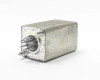 Datron 40GBO-2-B-12K relay side view showing solder-lug pin terminals and hermetically sealed metal housing