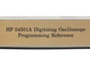 HP 54501A Digitizing Oscilloscope Programming Reference – spine label closeup showing title text