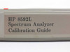 HP 8592L Spectrum Analyzer Calibration Guide — spine label showing title and model number