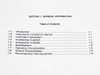 HP 1650A/1651A Logic Analyzer Service Manual interior — Section 1 General Information table of contents page