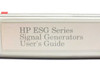 HP E4400-90076 ESG Series Signal Generators User's Guide March 1997