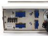 Tokyo Foton Fotcure UV Controller — rear panel left-side close-up showing blue ribbon connectors labeled H, ON, S, SB OUT terminal strip, and No.425 serial label