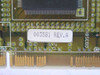 DCA IRMA III 003581 PCB label close-up showing '003581 REV.A' sticker