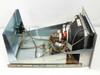 Interior side view of Nicolet 068-7528 with cover removed — CRT tube, deflection yoke, transformers, and wiring harness visible