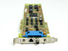 DCA 007745 IRMA 3 ISA card – angled front view showing full component side, blue DB bracket connector, RJ-45, coax port, and DCA logo on bracket