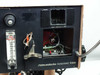 Semiconductor Equipment Corp 4450 center panel close-up — gas flow rotameter, stage temperature display bay, gas temperature readout, and exposed internal wiring/thermocouple area with 'Semiconductor Equipment Corp' branding