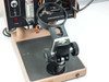 Semiconductor Equipment Corp 4450 — three-quarter view showing articulating inspection arm with ring magnifier holder and 'Semiconductor 4450p Corp' label on arm