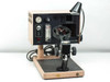 Semiconductor Equipment Corp 4450 Hot Gas Rework Wire Bond Inspection Station — right-front three-quarter view showing full unit with stage, articulating arm, and inspection lamp