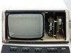 Sloan Dektak IIA module interface unit — close-up of CRT monitor (blank/dark) and exposed internal electronics visible through open front panel area